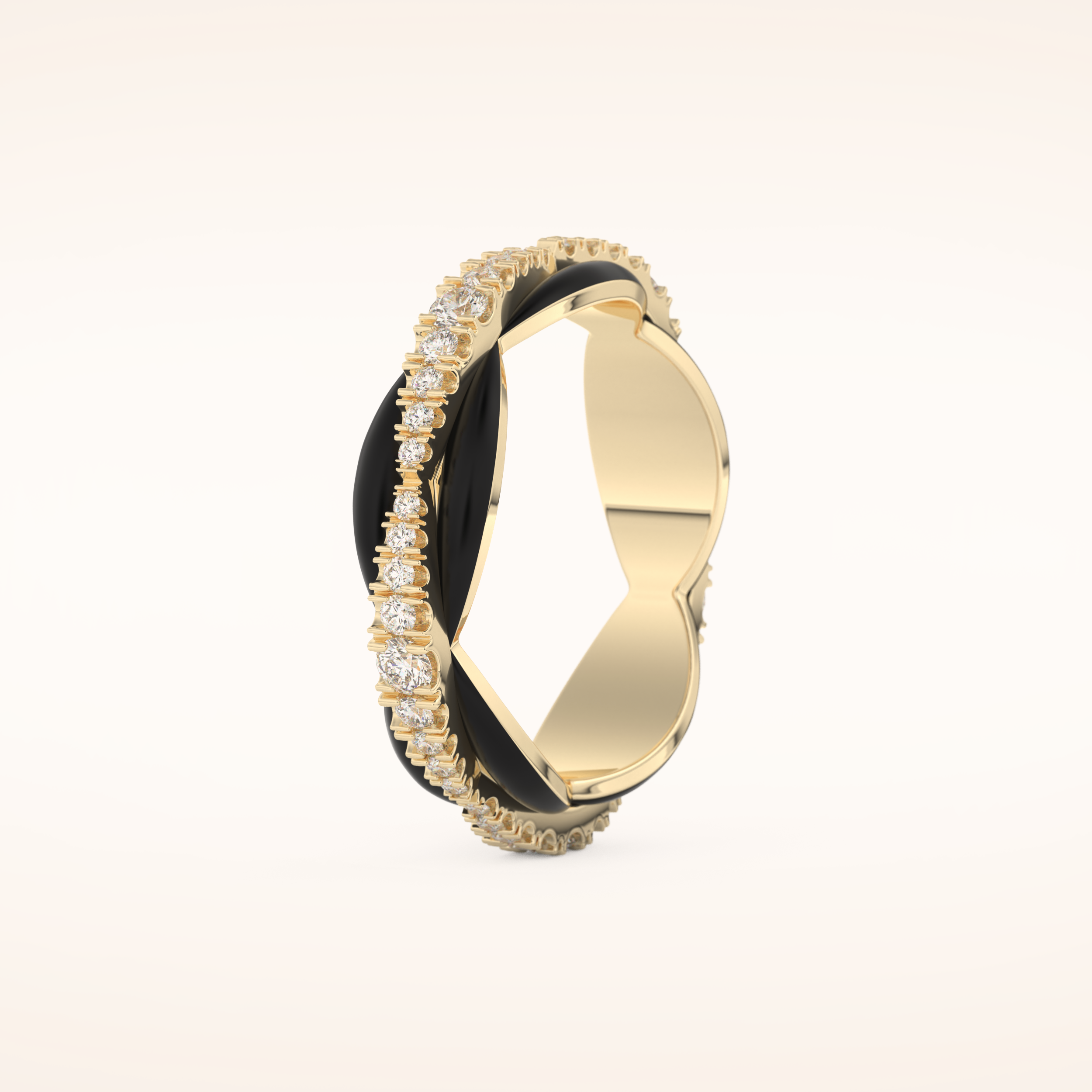 0.369 TCW Round Shaped Moissanite Full Eternity Wedding Band