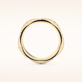 0.369 TCW Round Shaped Moissanite Full Eternity Wedding Band