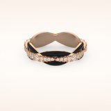 0.369 TCW Round Shaped Moissanite Full Eternity Wedding Band