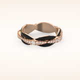 0.369 TCW Round Shaped Moissanite Full Eternity Wedding Band