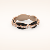 0.369 TCW Round Shaped Moissanite Full Eternity Wedding Band