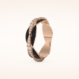 0.369 TCW Round Shaped Moissanite Full Eternity Wedding Band