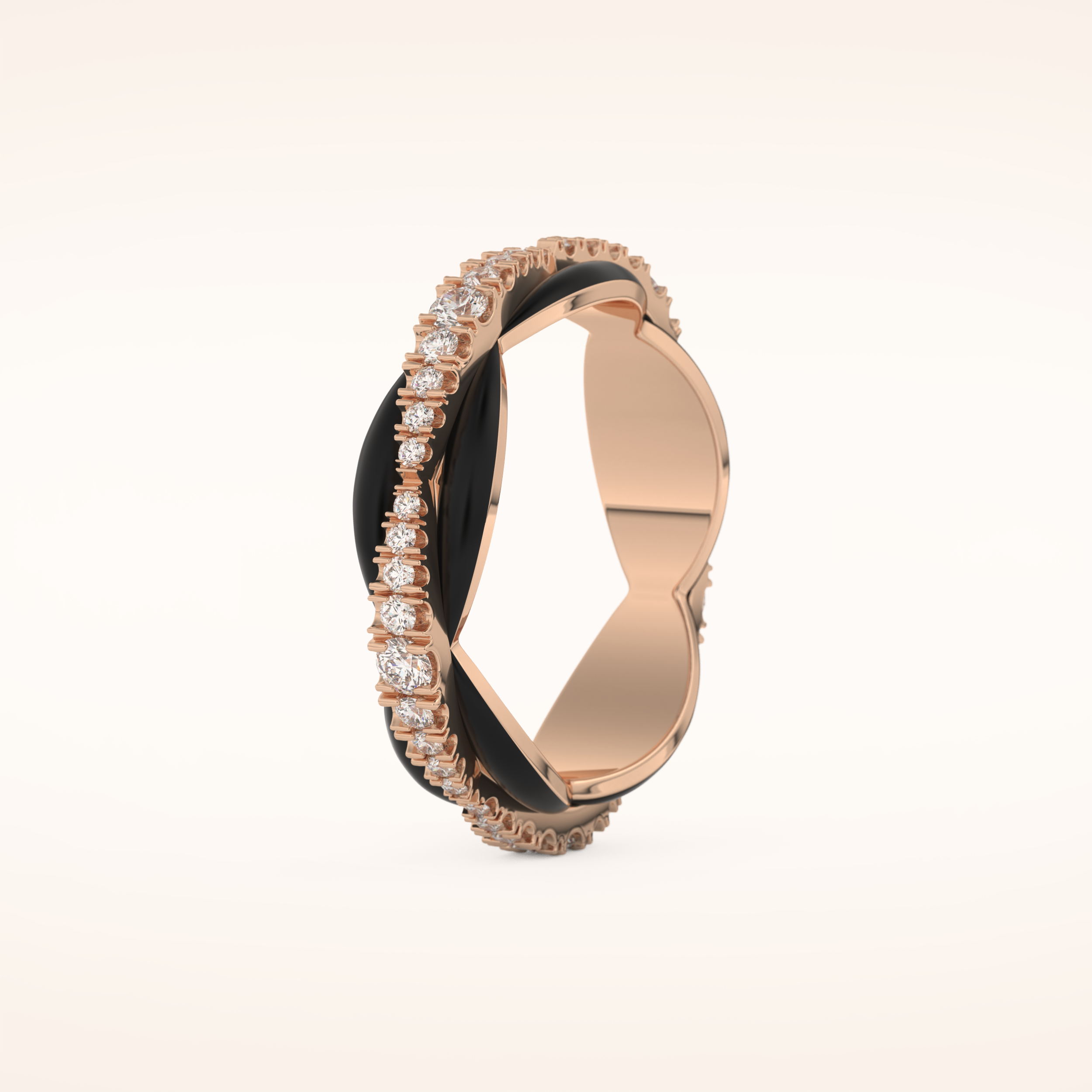 0.369 TCW Round Shaped Moissanite Full Eternity Wedding Band