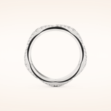 0.369 TCW Round Shaped Moissanite Full Eternity Wedding Band