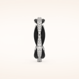 0.369 TCW Round Shaped Moissanite Full Eternity Wedding Band
