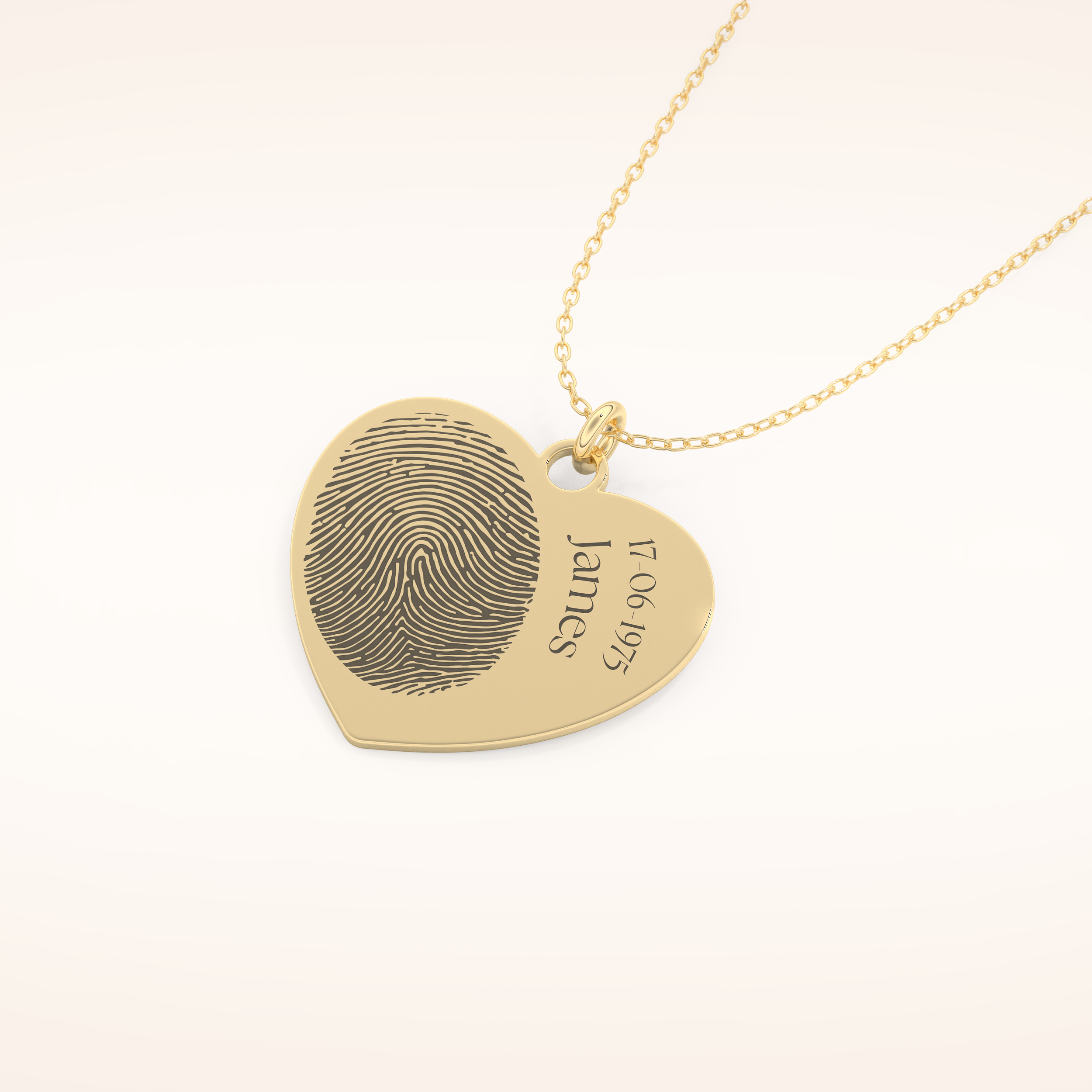 Custom Personalized Fingerprint Pendant Necklace – Crafted with Meaning 10