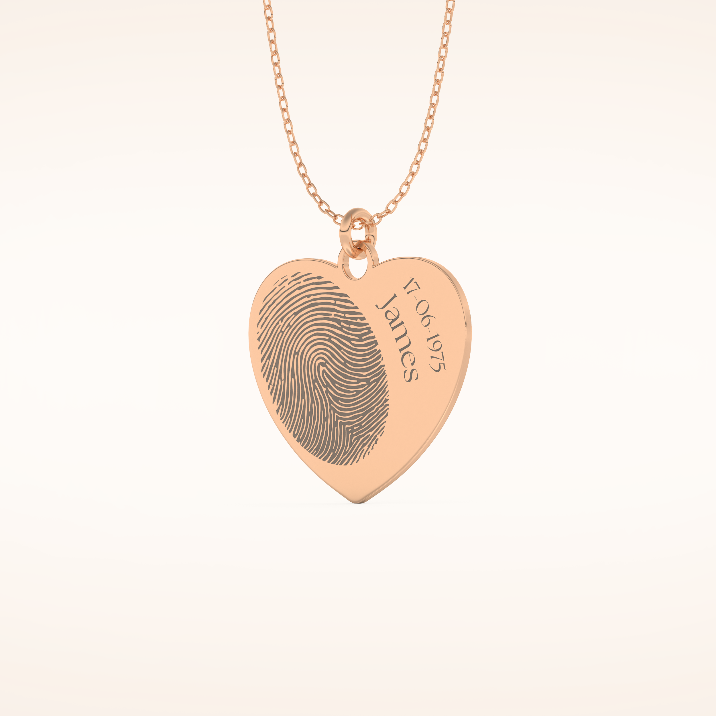 Custom Personalized Fingerprint Pendant Necklace – Crafted with Meaning 12