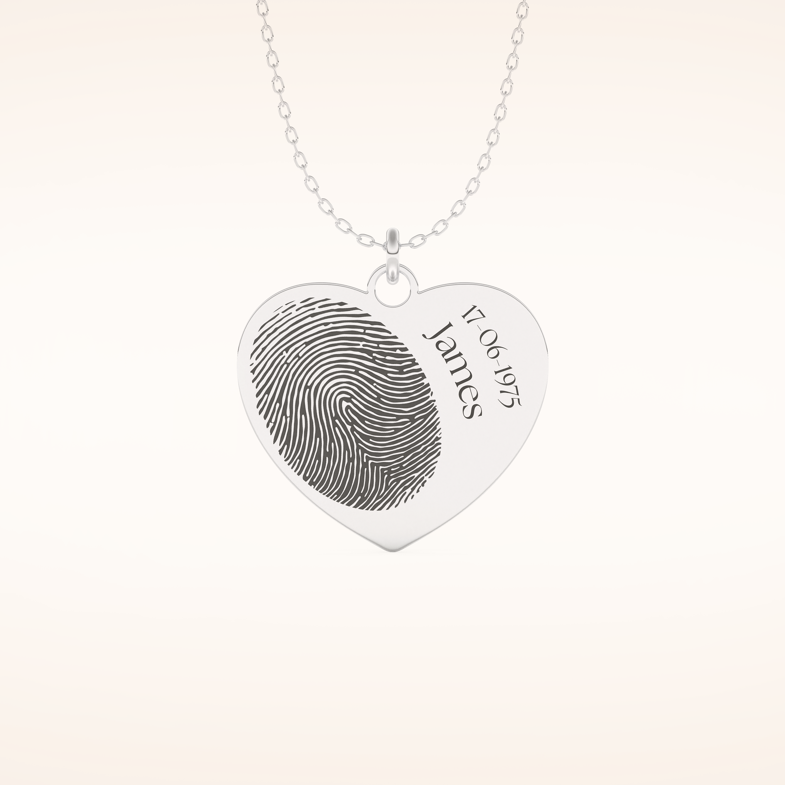Custom Personalized Fingerprint Pendant Necklace – Crafted with Meaning 1