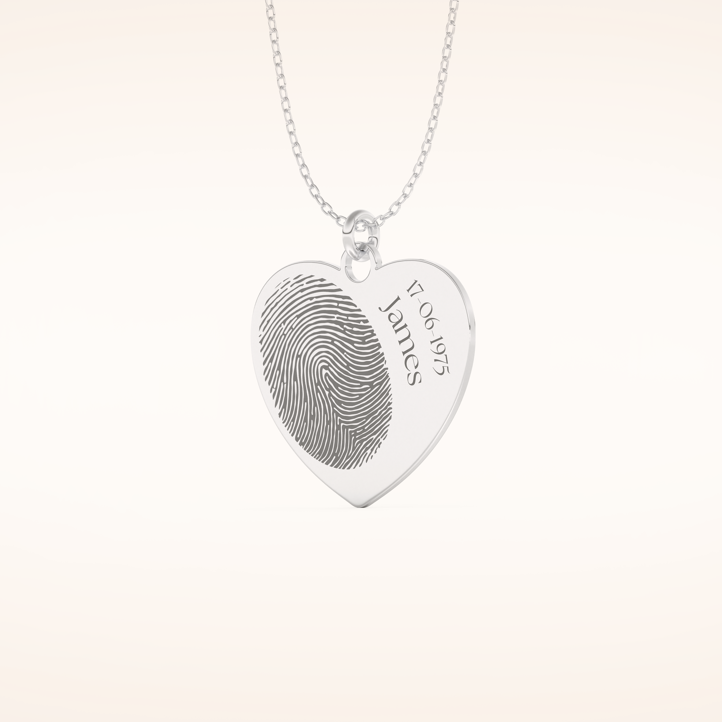 Custom Personalized Fingerprint Pendant Necklace – Crafted with Meaning 2