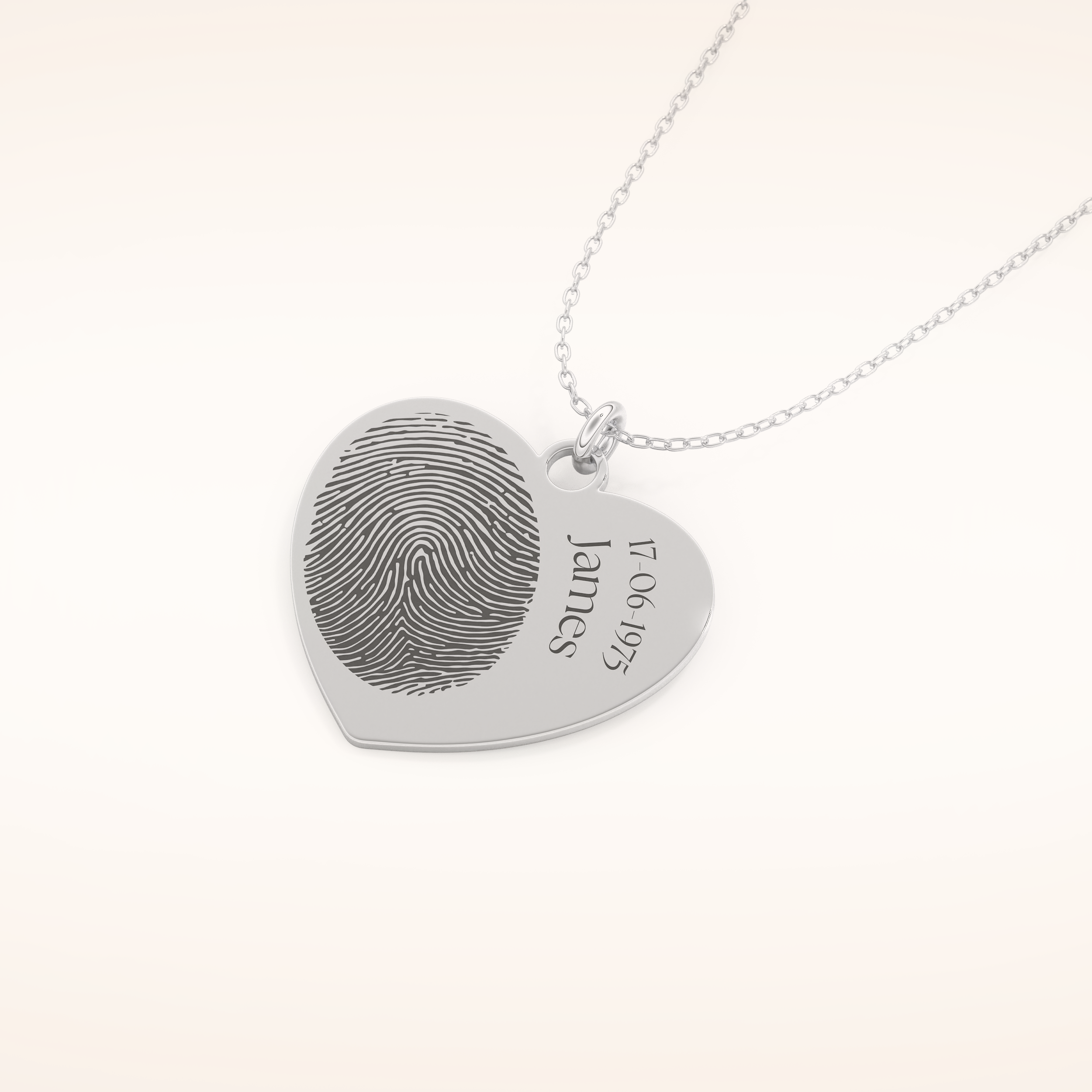 Custom Personalized Fingerprint Pendant Necklace – Crafted with Meaning 4
