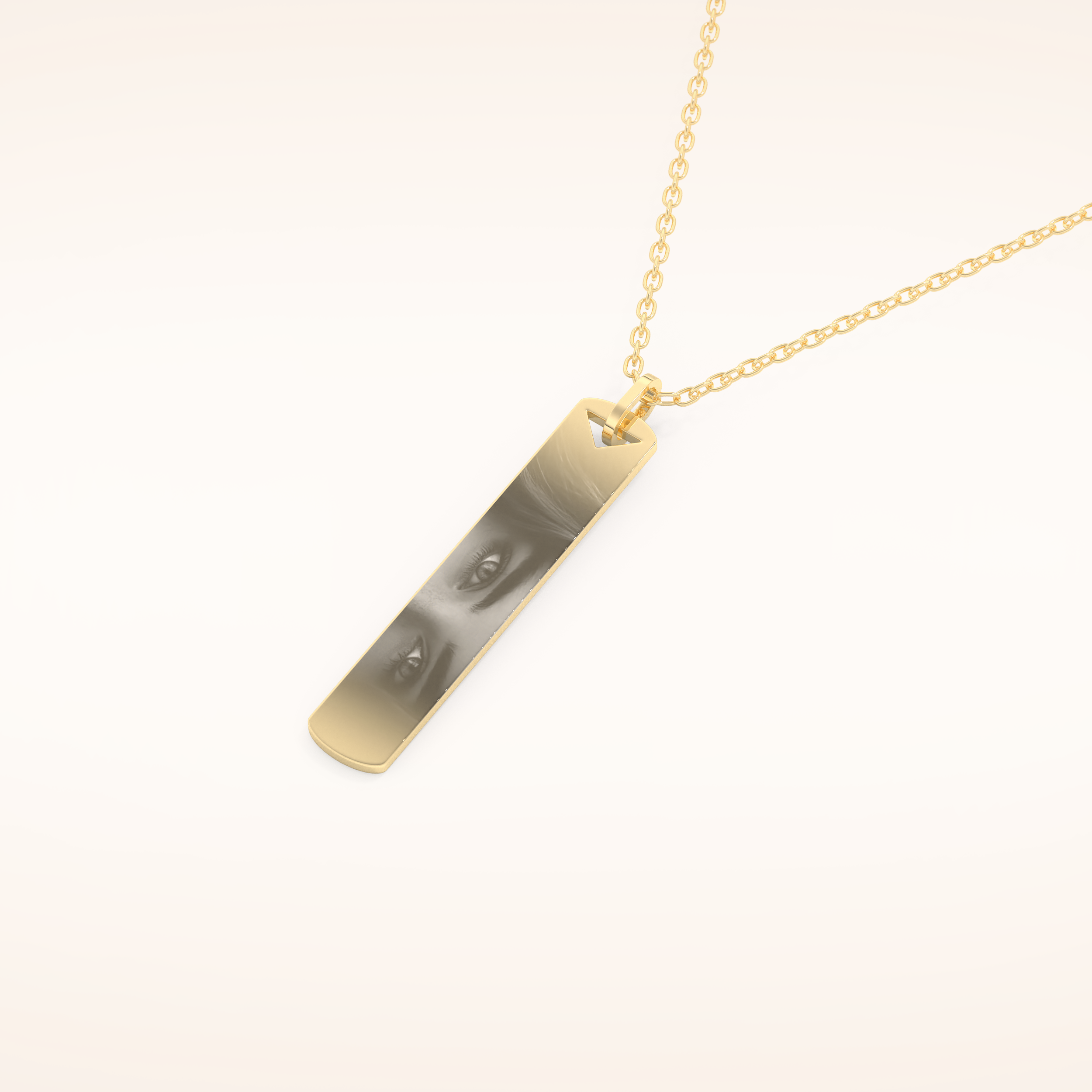 Custom Photo & Name Pendant Necklace – Crafted with Meaning