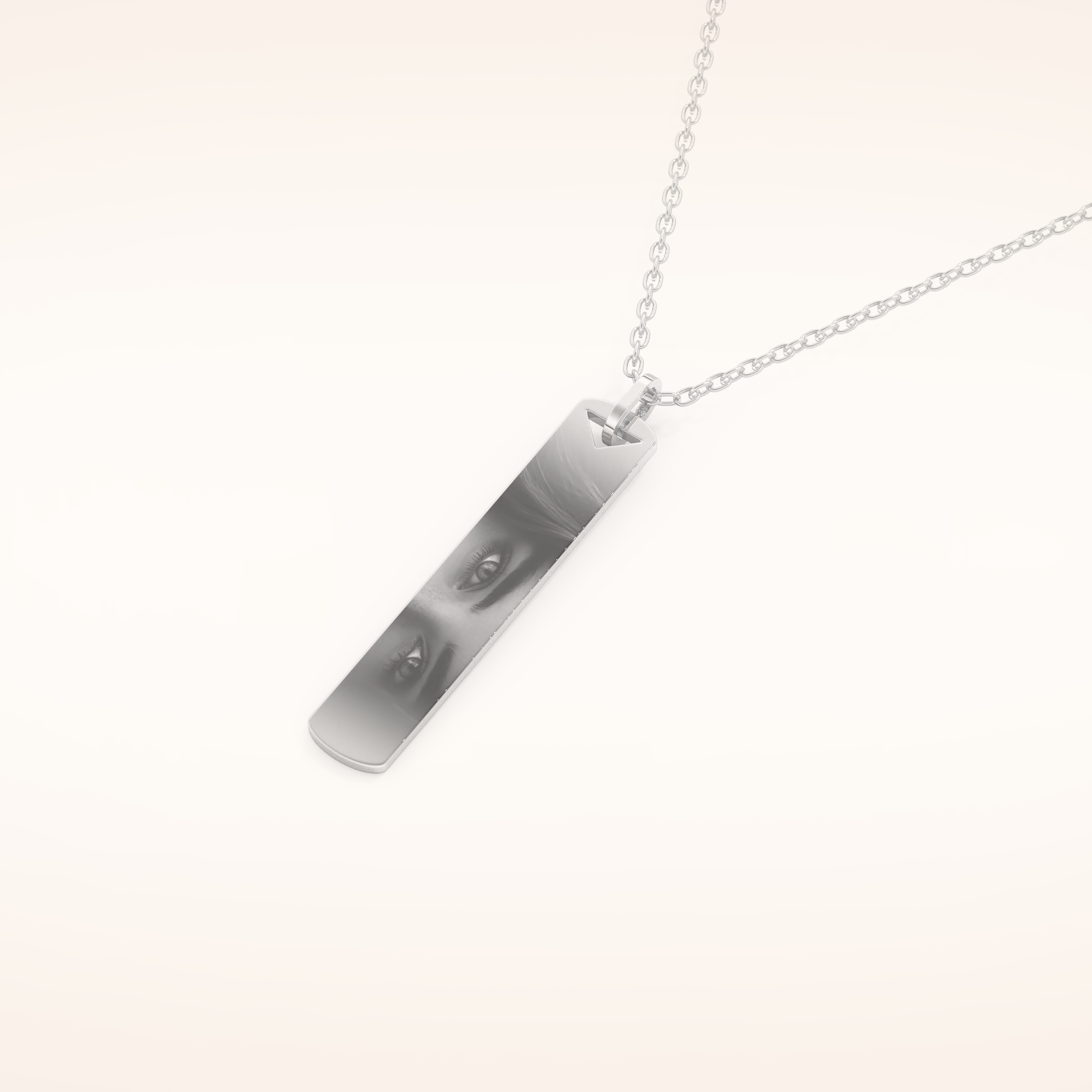 Custom Photo & Name Pendant Necklace – Crafted with Meaning