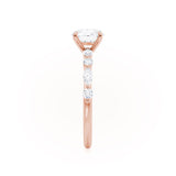 Oval Pave Lab Grown Diamond Engagement Ring