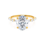 Oval Pave Lab Grown Diamond Engagement Ring