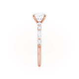 Oval Pave Lab Grown Diamond Engagement Ring