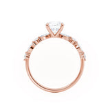Oval Pave Lab Grown Diamond Engagement Ring