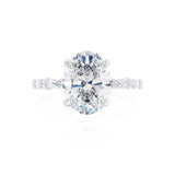 Oval Pave Lab Grown Diamond Engagement Ring
