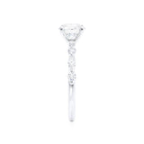 Oval Pave Lab Grown Diamond Engagement Ring