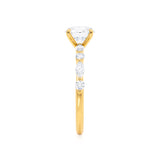 Oval Pave Lab Grown Diamond Engagement Ring