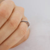 Round Halo & Pave Split Shank Lab Grown Diamond Engagement Ring