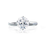 Round Solitaire Lab Grown Diamond Engagement Ring