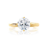 Round Solitaire Lab Grown Diamond Engagement Ring