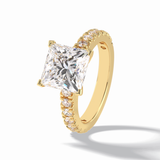 Princess Pave Lab Grown Diamond Engagement Ring