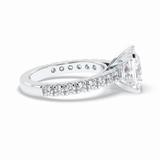 Princess Pave Lab Grown Diamond Engagement Ring