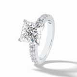 Princess Pave Lab Grown Diamond Engagement Ring