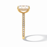 Radiant Pave Lab Grown Diamond Engagement Ring