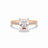 Radiant Pave Lab Grown Diamond Engagement Ring