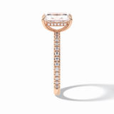 Radiant Pave Lab Grown Diamond Engagement Ring