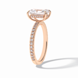 Radiant Pave Lab Grown Diamond Engagement Ring