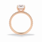 Radiant Pave Lab Grown Diamond Engagement Ring