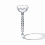 Radiant Pave Lab Grown Diamond Engagement Ring