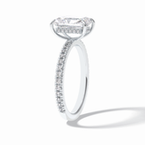 Radiant Pave Lab Grown Diamond Engagement Ring
