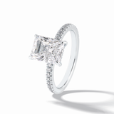 Radiant Pave Lab Grown Diamond Engagement Ring