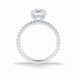 Radiant Pave Lab Grown Diamond Engagement Ring