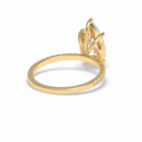 Pear Pave Lab Grown Diamond Engagement Ring