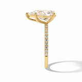 Pear Pave Lab Grown Diamond Engagement Ring