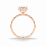 Pear Pave Lab Grown Diamond Engagement Ring