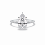 Pear Pave Lab Grown Diamond Engagement Ring