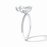 Pear Pave Lab Grown Diamond Engagement Ring