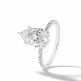 Pear Pave Lab Grown Diamond Engagement Ring