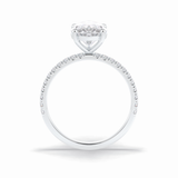 Pear Pave Lab Grown Diamond Engagement Ring