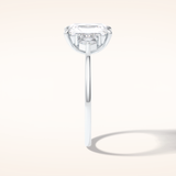 2.5 CT Radiant Shaped Three Stone Moissanite Engagement Ring
