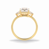Radiant Three Stone Lab Grown Diamond Engagement Ring