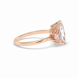 Radiant Three Stone Lab Grown Diamond Engagement Ring
