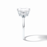Radiant Three Stone Lab Grown Diamond Engagement Ring