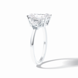 Radiant Three Stone Lab Grown Diamond Engagement Ring